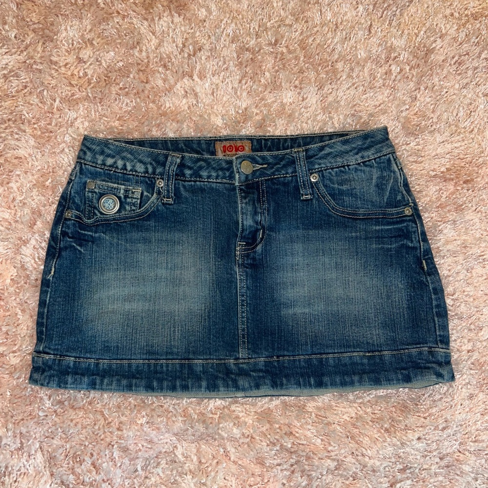 Y2K No Boundaries Denim Mini Skirt Juniors Size 9